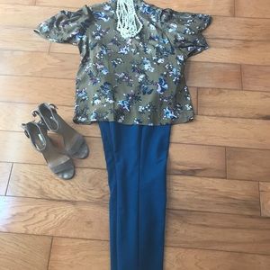 Ann Taylor LOFT Blue Pants size 8